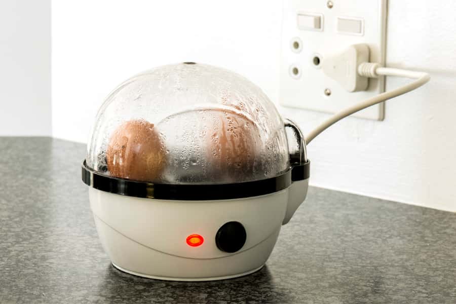 using an egg boiler