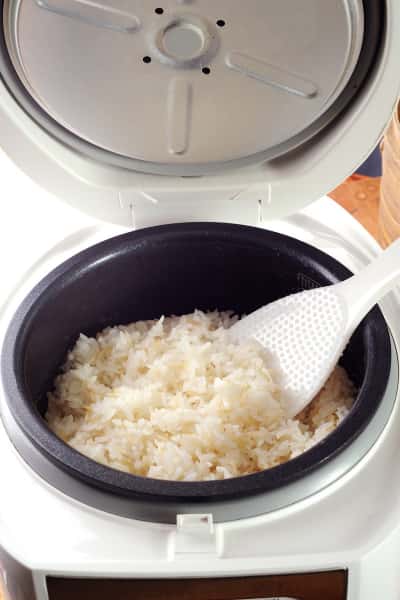 working with rice cooker