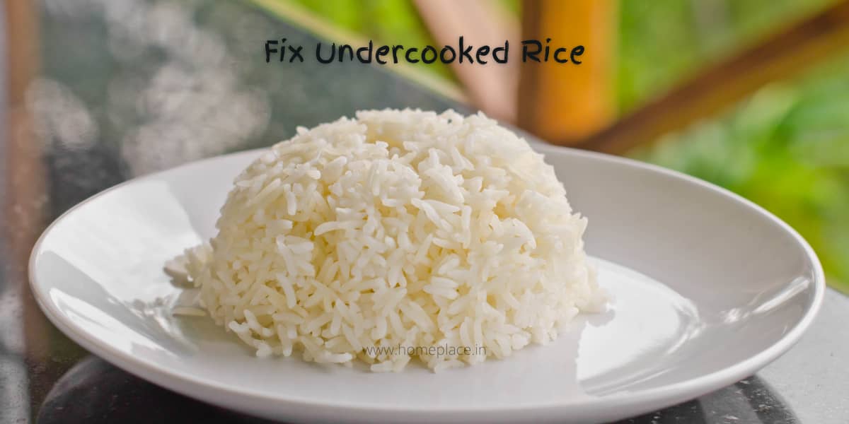 identify and fix undercooked rice