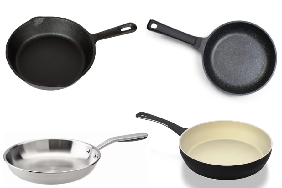 Non-stick cookware alternatives- cast iron, stainless steel, ceramic, granite