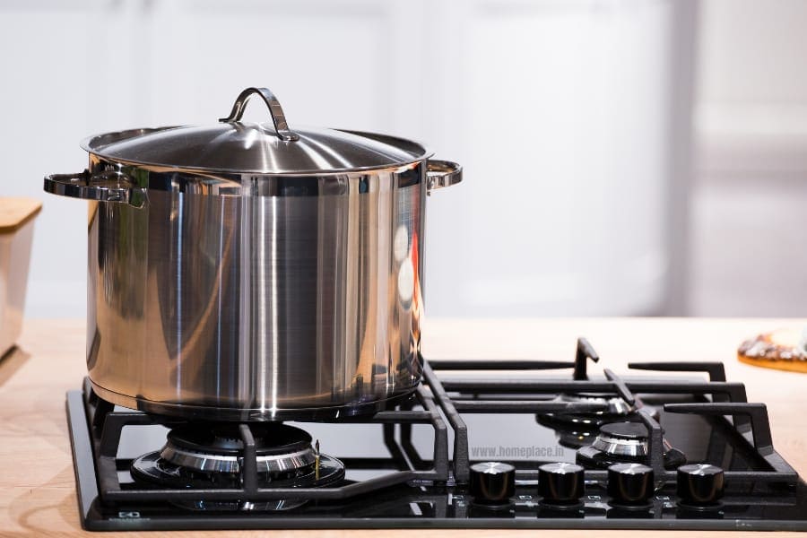 cooking with induction cookware on gas stove